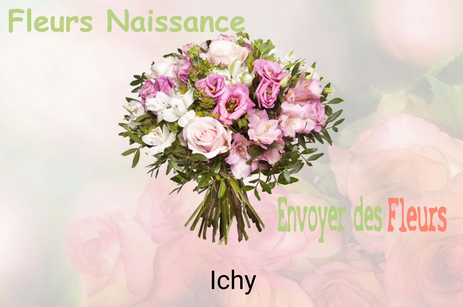 Bouquet de fleurs de naissance livré à Ichy